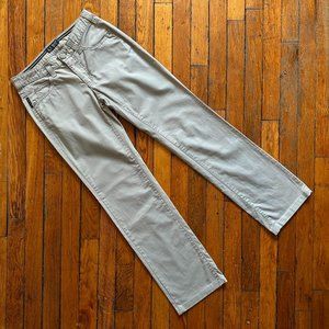 Armani‎ Jeans Men's Grey Straight Leg Trousers Chino Slacks Pants